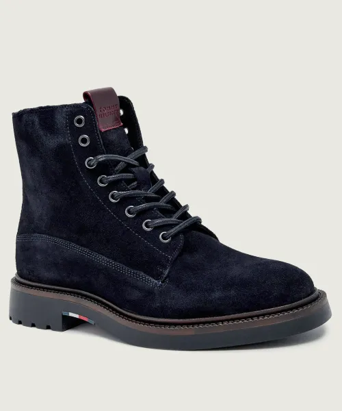 

Высокие кожаные туфли Tommy Hilfiger, синий