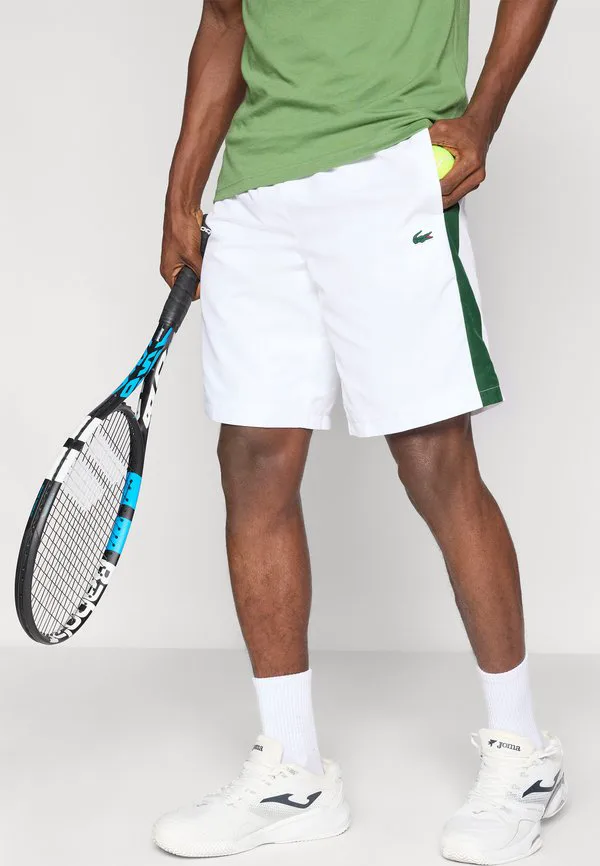 Теннисные шорты, спортивные шорты Lacoste Sport, White/Green — фото 4