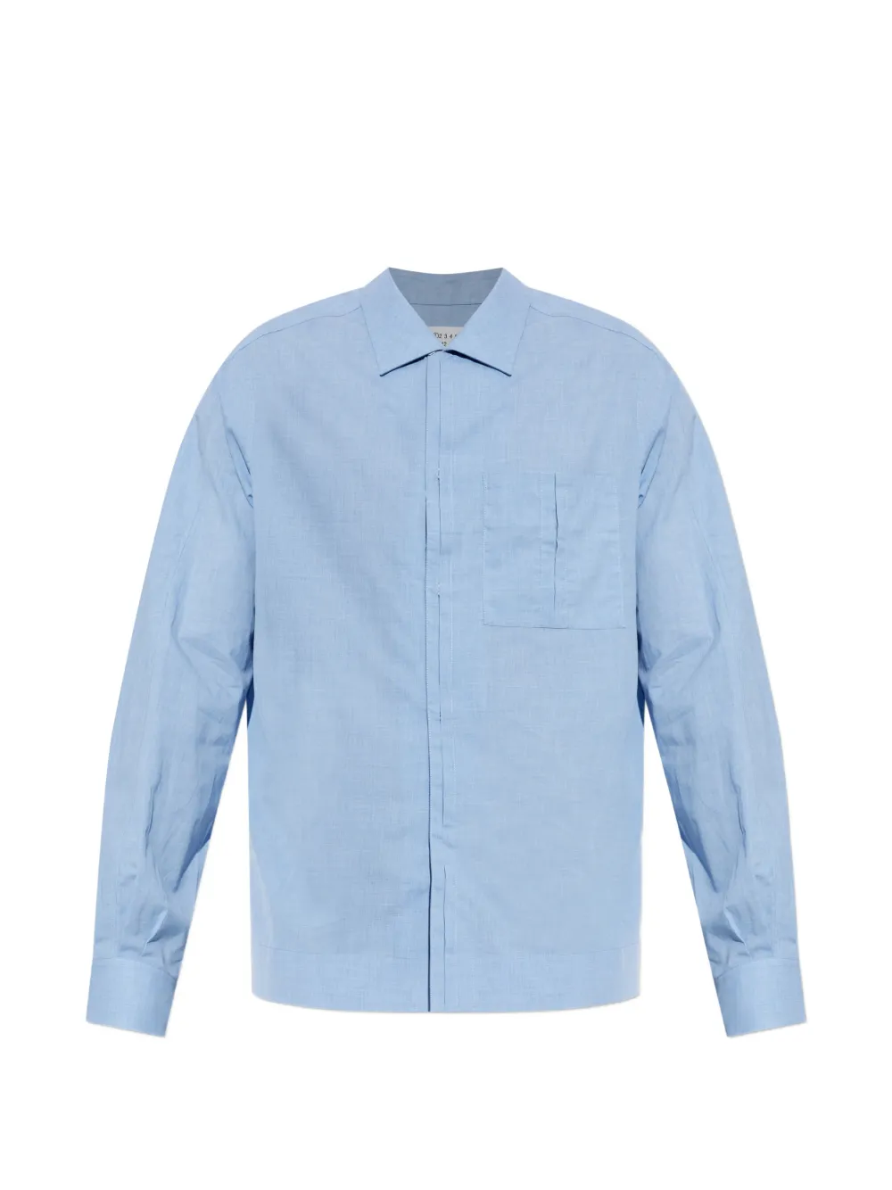 

Рубашка с карманом Maison Margiela, синий