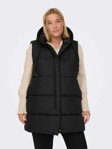 

Стеганый жилет ONLY CARMAKOMA "CARNEW ASTA PUFFER WAISTCOAT OTW", черный