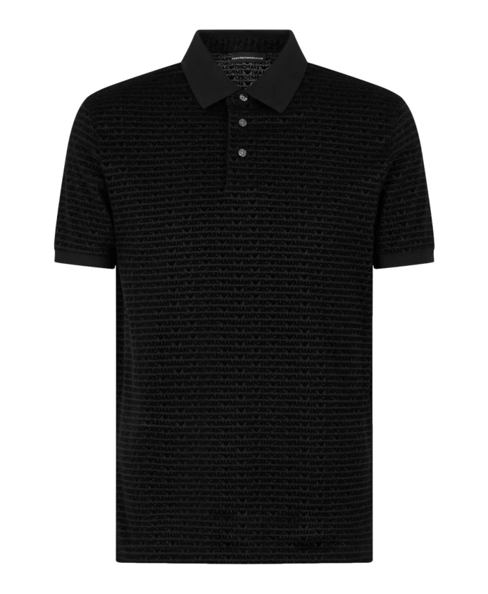 

Черная рубашка поло em001283af10017fc159 Emporio Armani, черный