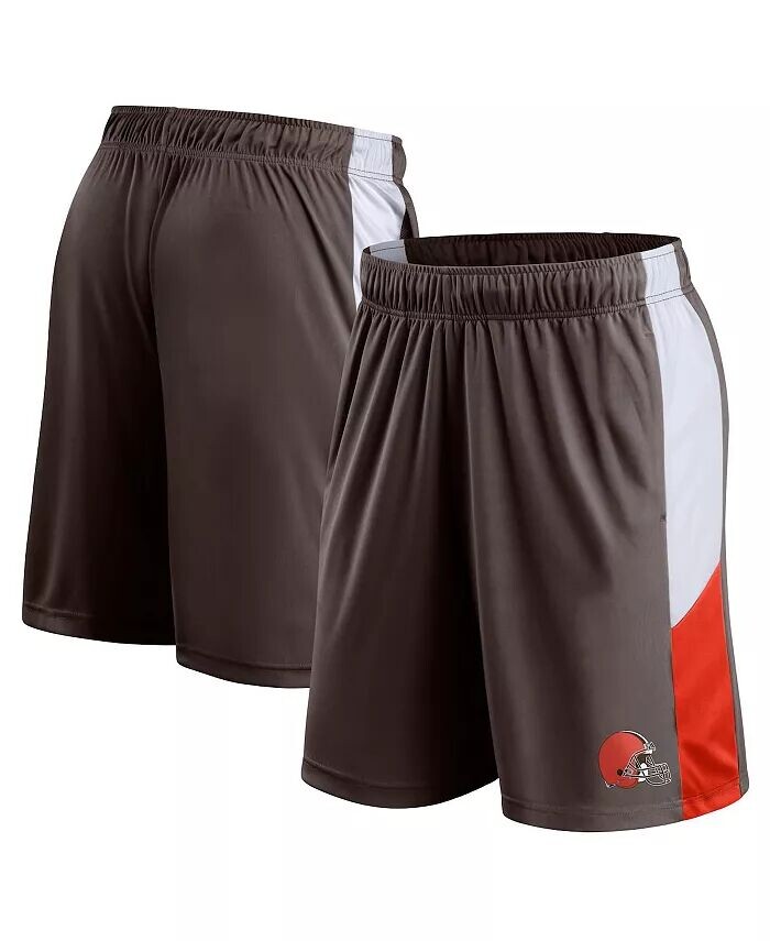 

Мужские коричневые шорты с цветными блоками Cleveland Browns Prep Fanatics, коричневый