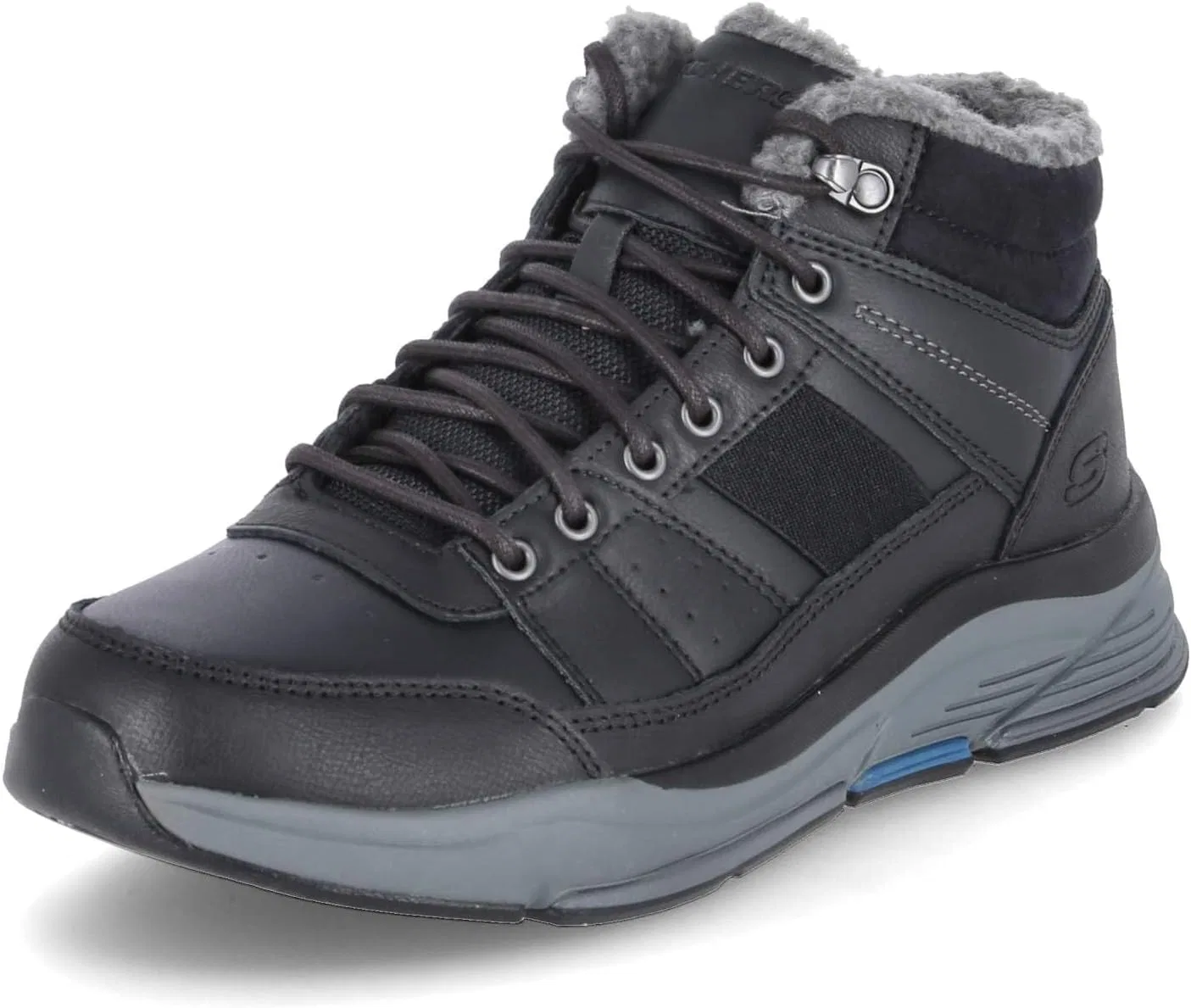 Skechers Benago Voren Кроссовки Mid Top Мужская обувь 66199 BLK Черный — фото 2