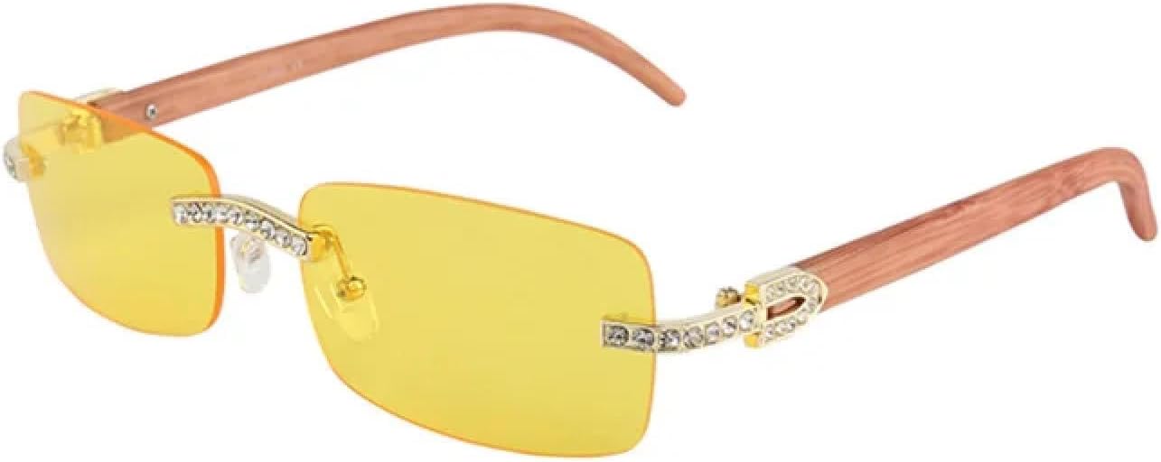 

Солнцезащитные очки с защитой от УФ-излучения UV400 | Без оправы, металлизированная оправа | Для женщин и мужчин, для занятий спортом на открытом воздухе и вождения DSVIGF, C7