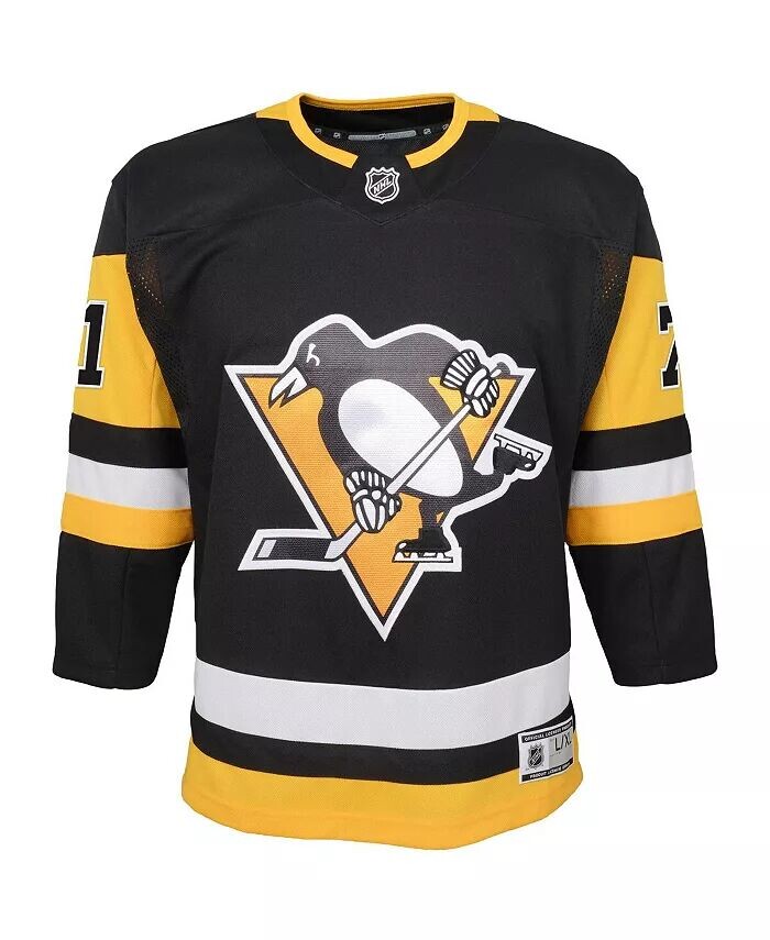 Домашняя футболка премьер-игрока Big Boys Евгения Малкина Black Pittsburgh Penguins Outerstuff — фото 2
