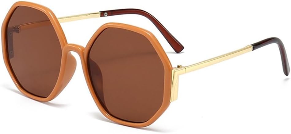 

Солнцезащитные очки Hexagon для женщин, солнцезащитные очки неправильной формы для мужчин, очки для вождения и рыбалки, защита от УФ-излучения UV400, класса люкс TYUVIVO, Pink