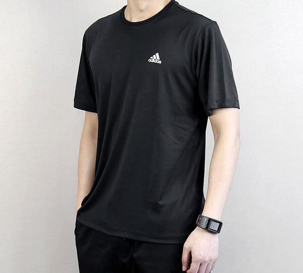 Футболка adidas Approach Tee Tennis Round-Collar Short-Sleeved Male Black, черный — фото 3