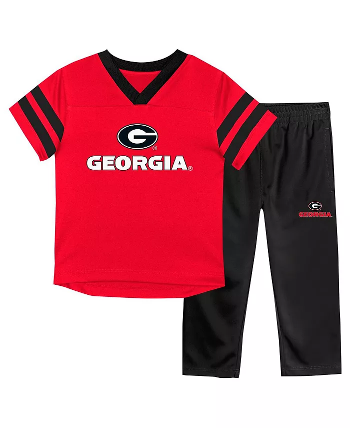 

Детский комплект для мальчиков и девочек из 2 предметов: джерси и штаны Georgia Bulldogs Red Zone Outerstuff