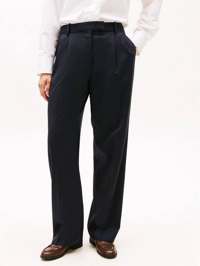 Классические брюки из шерстяной смеси Tommy Hilfiger, Dark Night Navy — фото 3