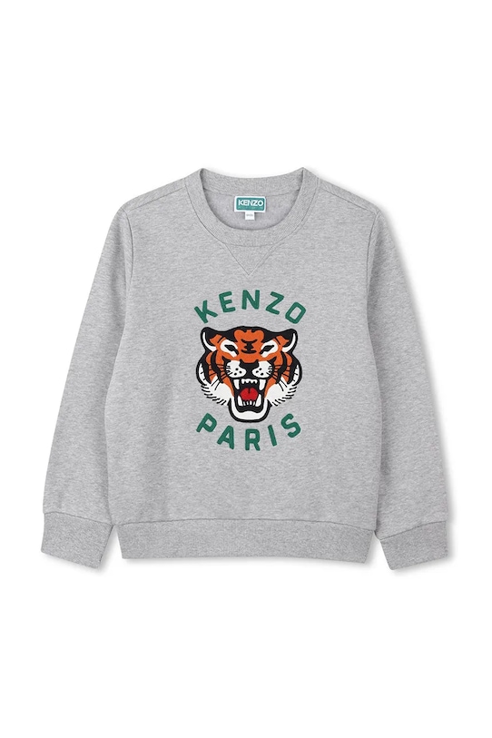 

Детская хлопковая толстовка Kenzo Kids, серый