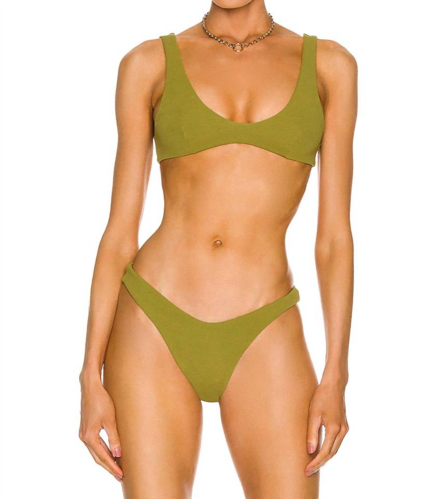 

Бюстье бикини Crepe Juliana в цвете алоэ зеленый Haight