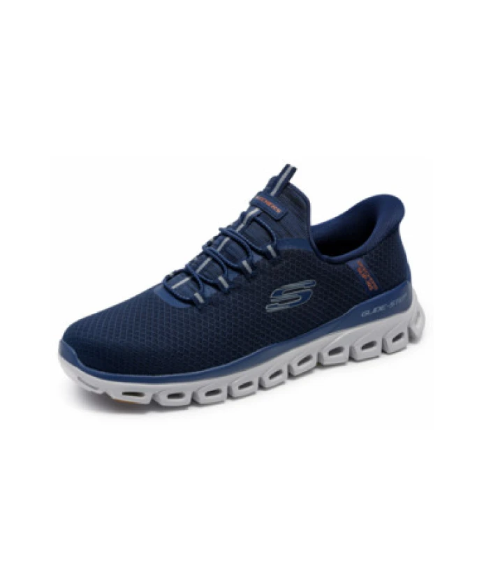 Удобные синие туфли на шнуровке для женщин Skechers, синий — фото 2