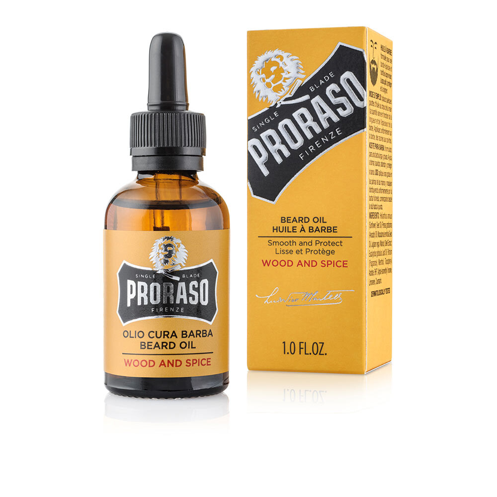 

масло для ухода за бородой Wood and spice aceite para barba Proraso, 30 мл