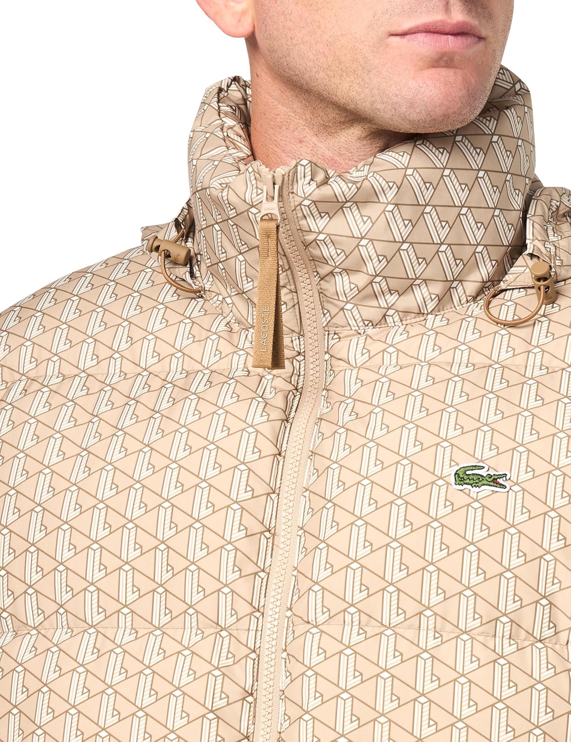 Ветровка-пуховик Lacoste Monogram для мужчин, Tbd — фото 3