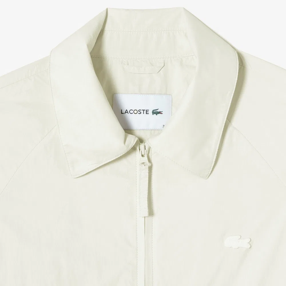 Джемпер Lacoste Айвори с воротником и объёмным силуэтом — фото 2