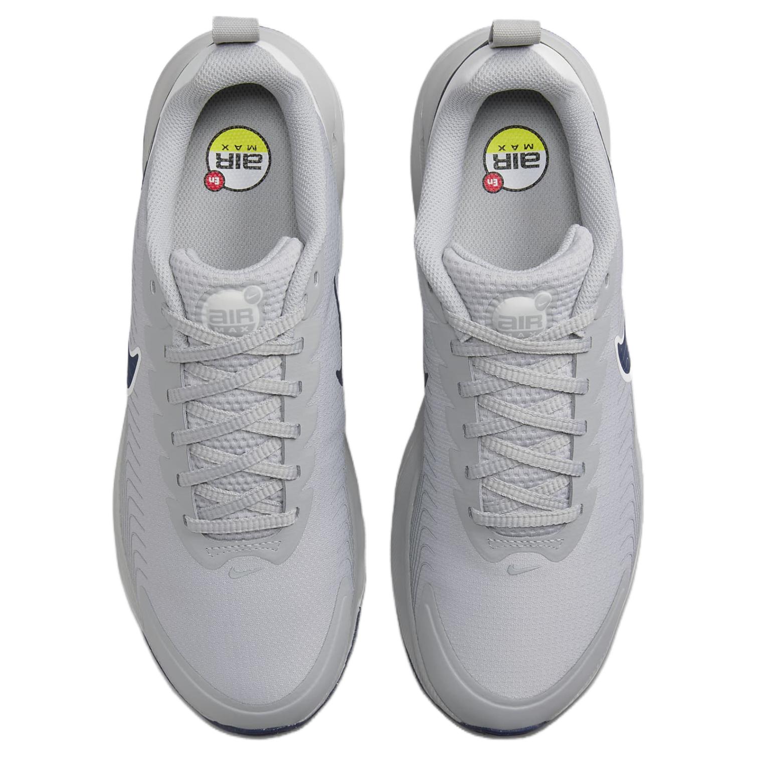 Nike Air Max Nuaxis Светло-дымчатый серый Кибер-белый Обсидиан, Серый Белый Черный — фото 4