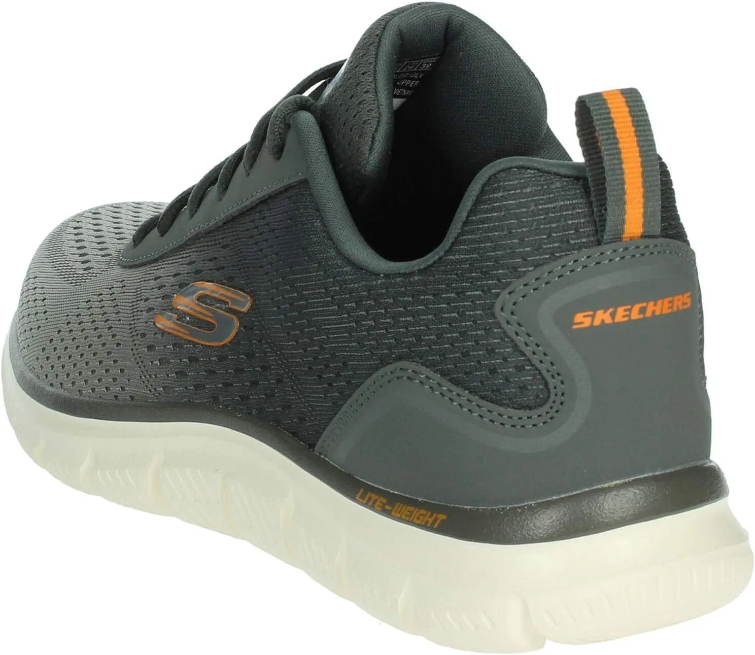 Мужские кроссовки Skechers Track Ripkent, Olive Mesh Synthetic — фото 3