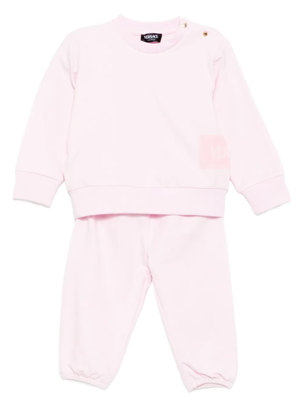 

Комплект для новорожденного с логотипом Versace Kids, розовый