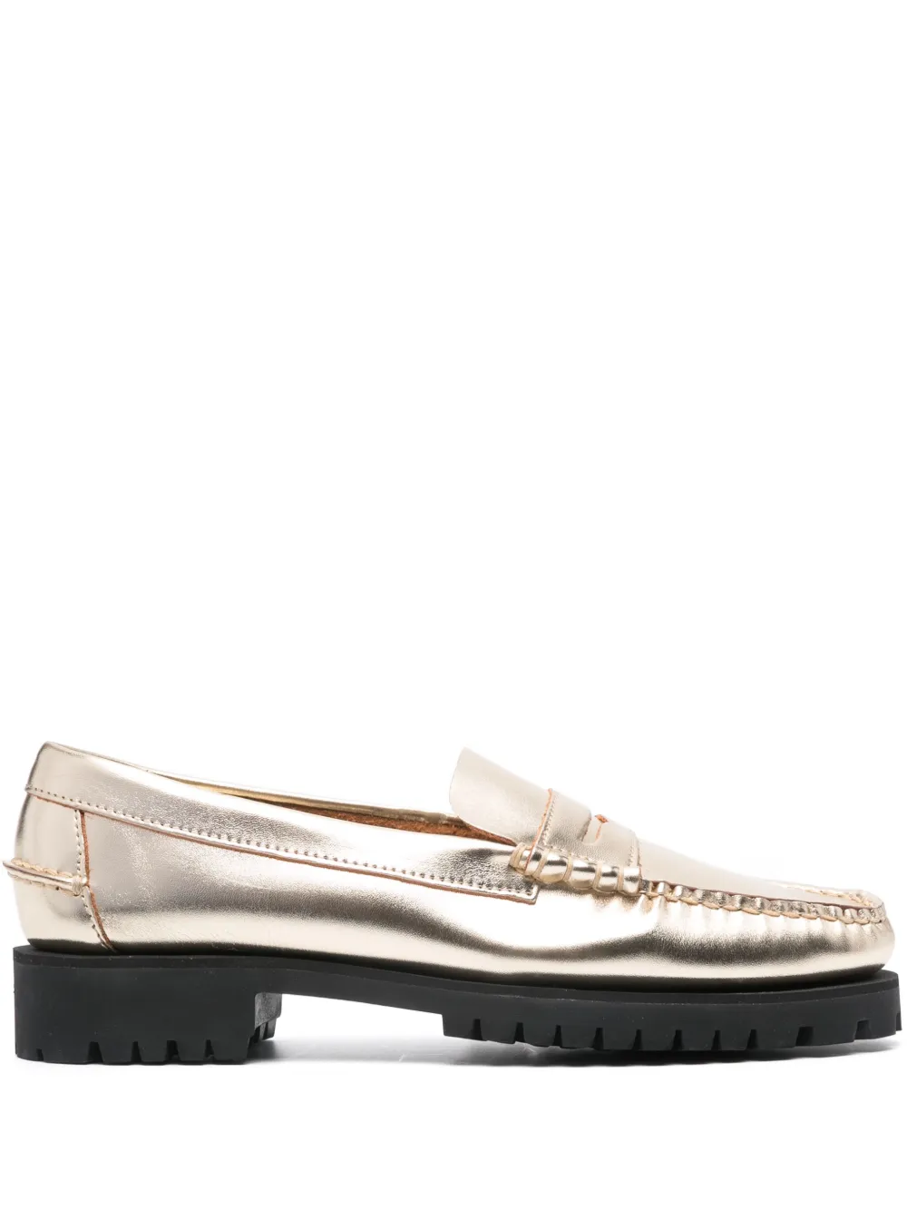 Лоферы Dan 20 с эффектом металлик Sebago, золотой