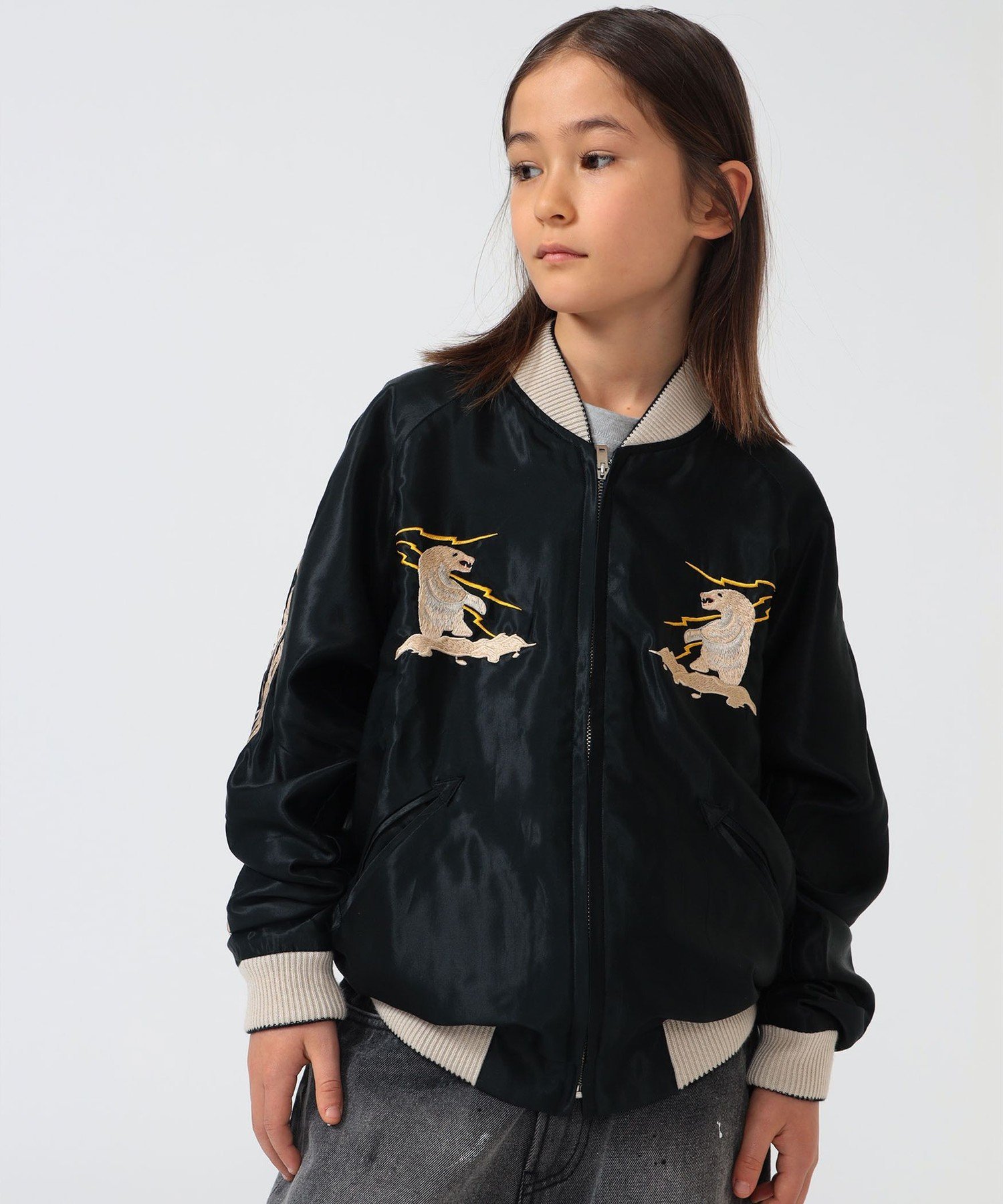 Пиджак Tailor Toyo / Alaska Souvenir Jacket (130~160 см) 26SS Kodomo Beams, Black — фото 3