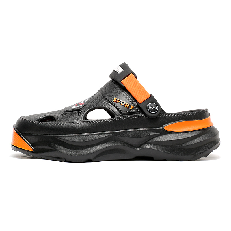 

NANJIREN Клоги мужские черно-оранжевые, цвет Black Orange