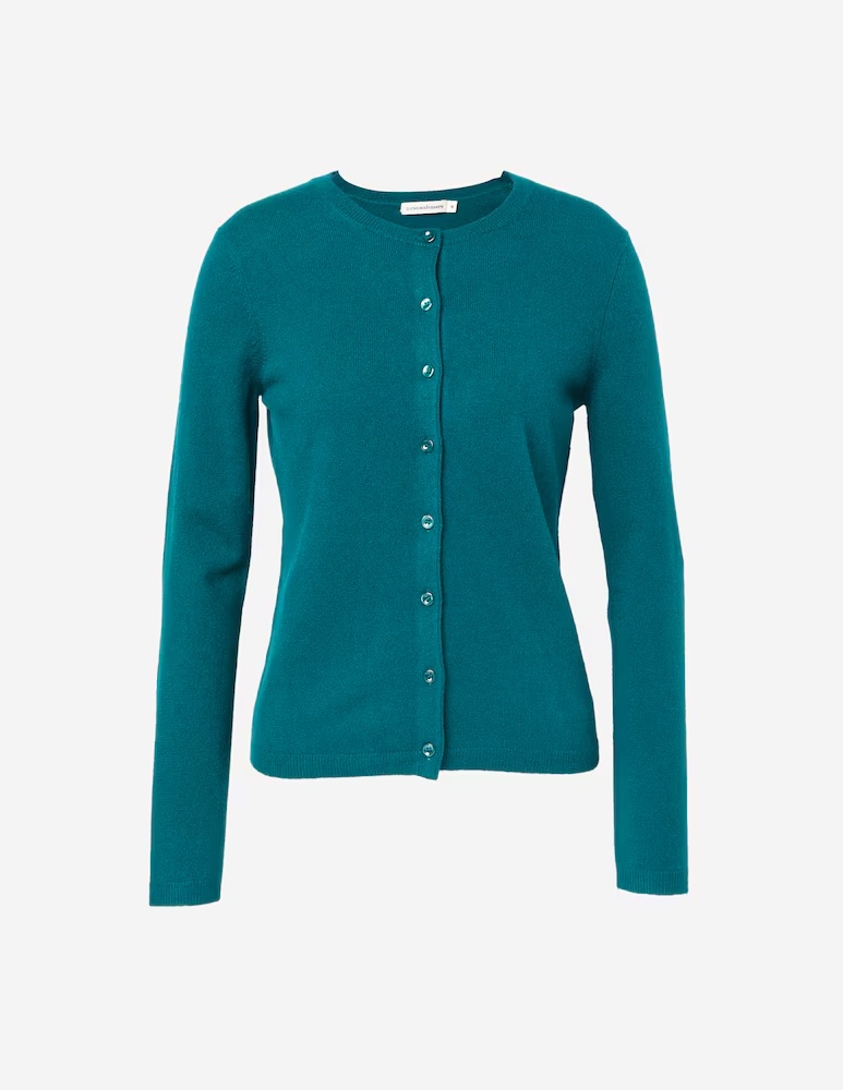 

Кардиган с воротником-стойкой и длинными рукавами Pure Cashmere, цвет Verde Arcadia