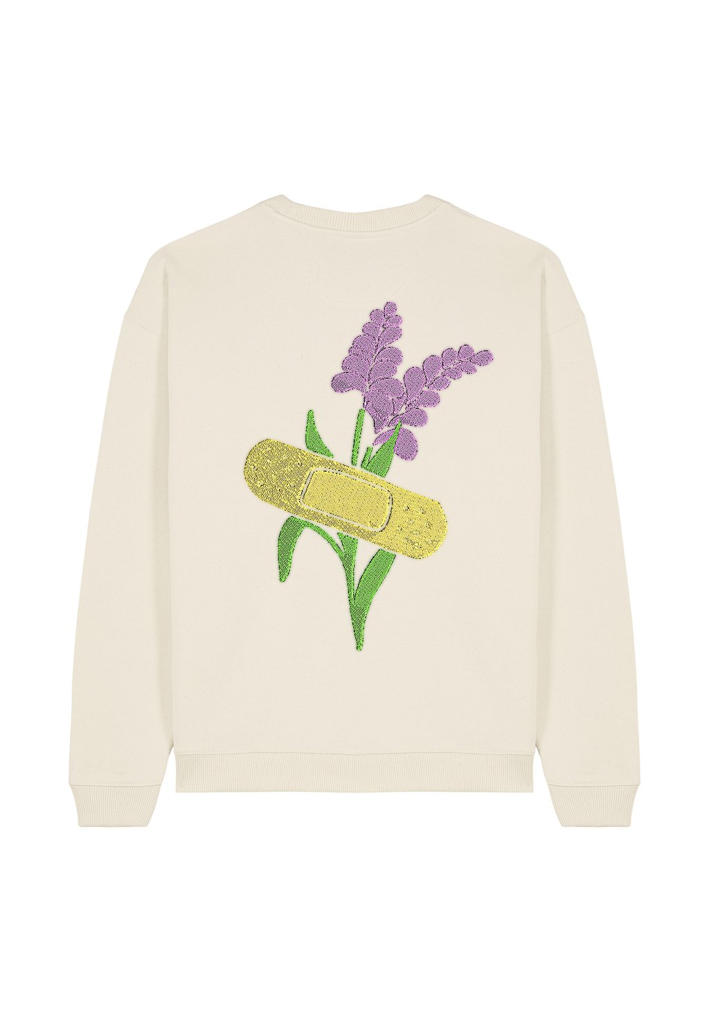 

Толстовка BANDAGE BACK PRINT UNISEX Mira Paris, кремовый