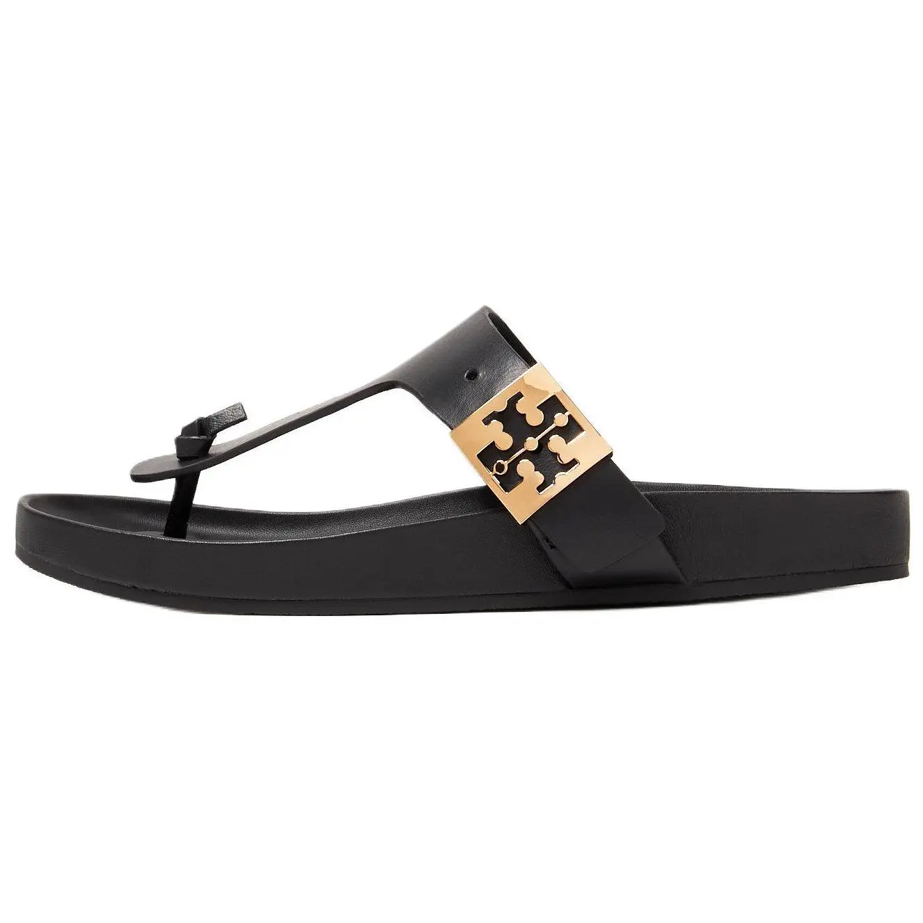 Сандалии из мягкой кожи с ремешками TORY BURCH, Black