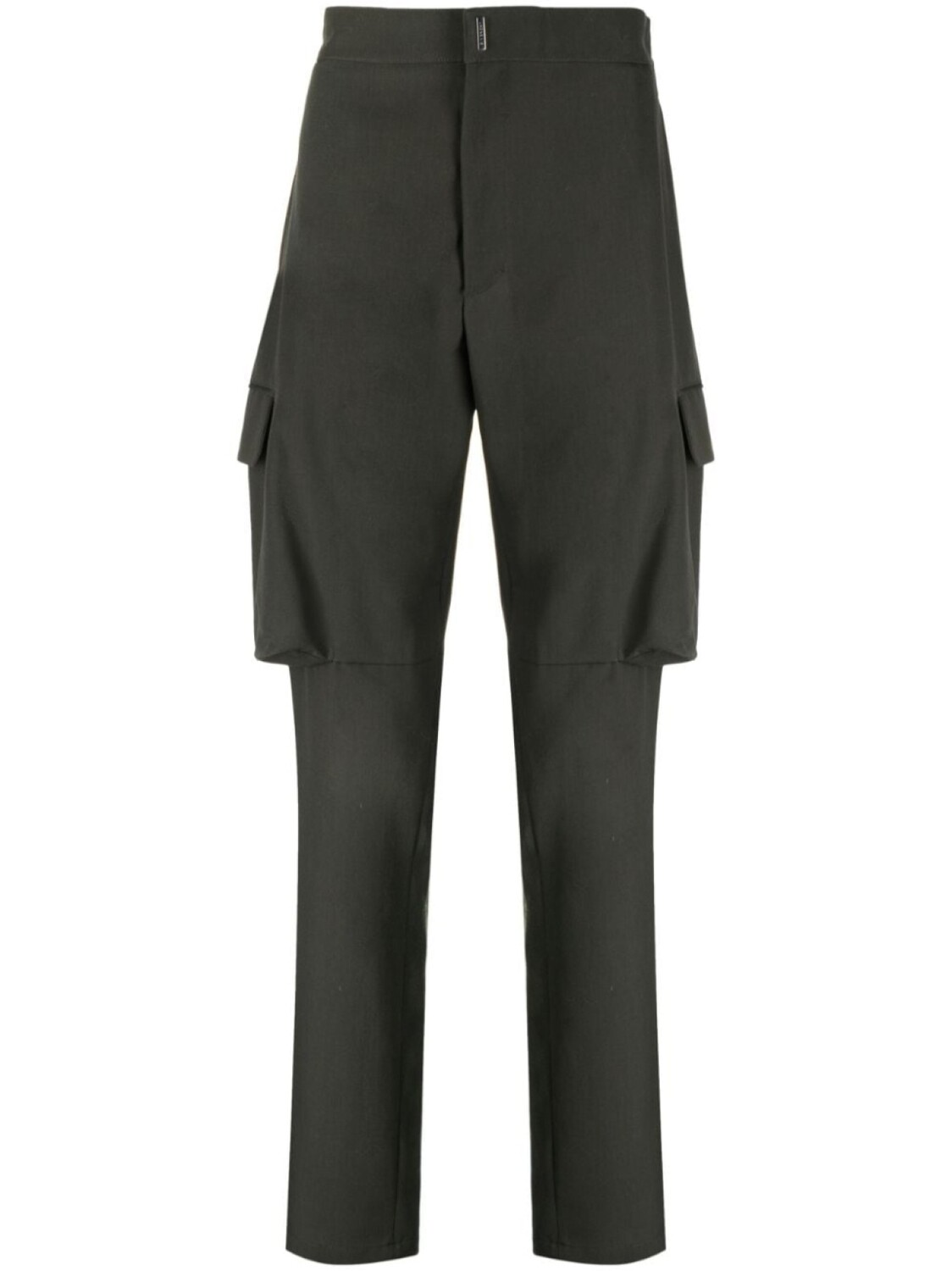 

Givenchy шерстяные брюки карго прямого кроя, зеленый