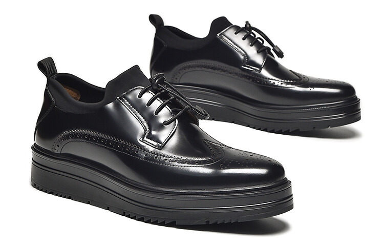 Мужские туфли Beau Today Men's Casual Shoes Men Low-Top Black — фото 3