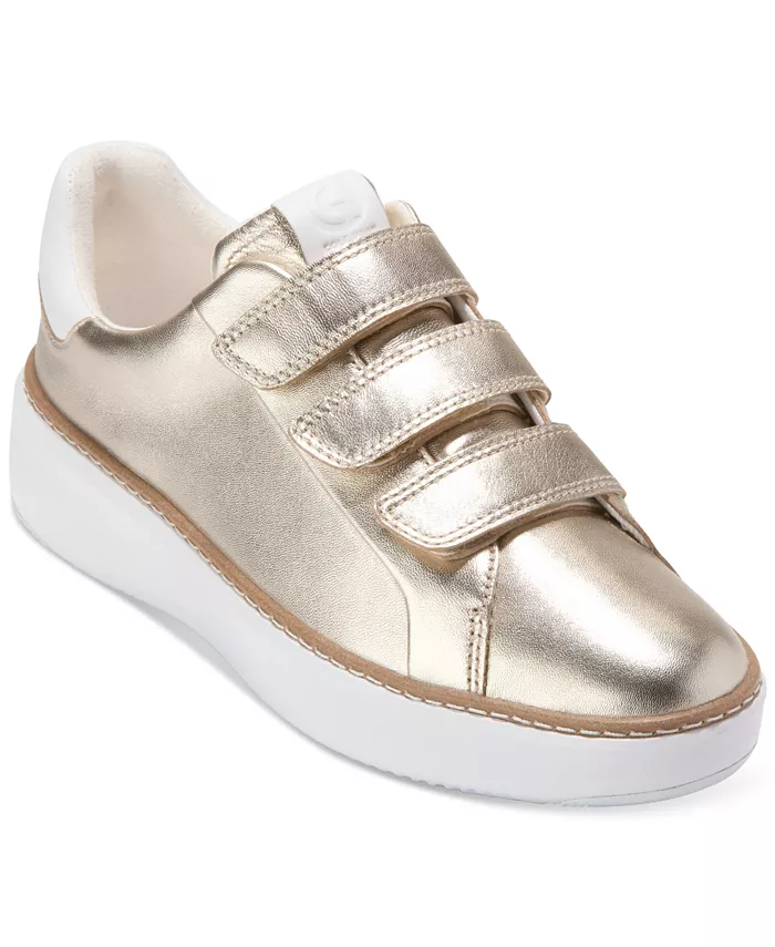 Женские кроссовки Grandpro Topspin Triple Strap Cole Haan, золотой