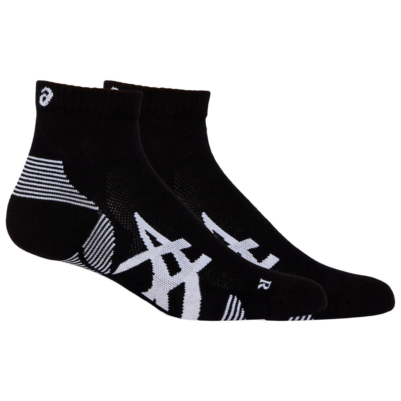 

Носки для бега Asics 2 Pack Cushion Run Quarter Sock, цвет Performance Black/Performance Black