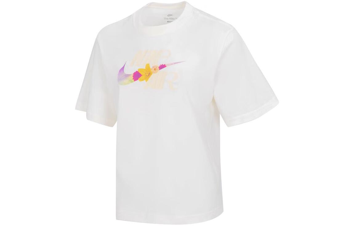 SS23 OC3 Boxy Sportswear Ретро Повседневная Футболка с круглым вырезом Бежевый Nike, Экрю — фото 2