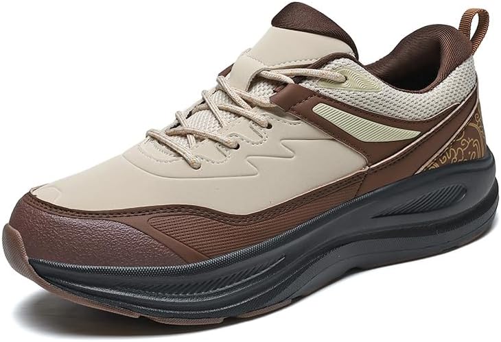 

Мужские походные кроссовки дышащие противоскользящие с толстой подошвой для улицы легкие ретро повседневные беговые кроссовки Asifn, хаки