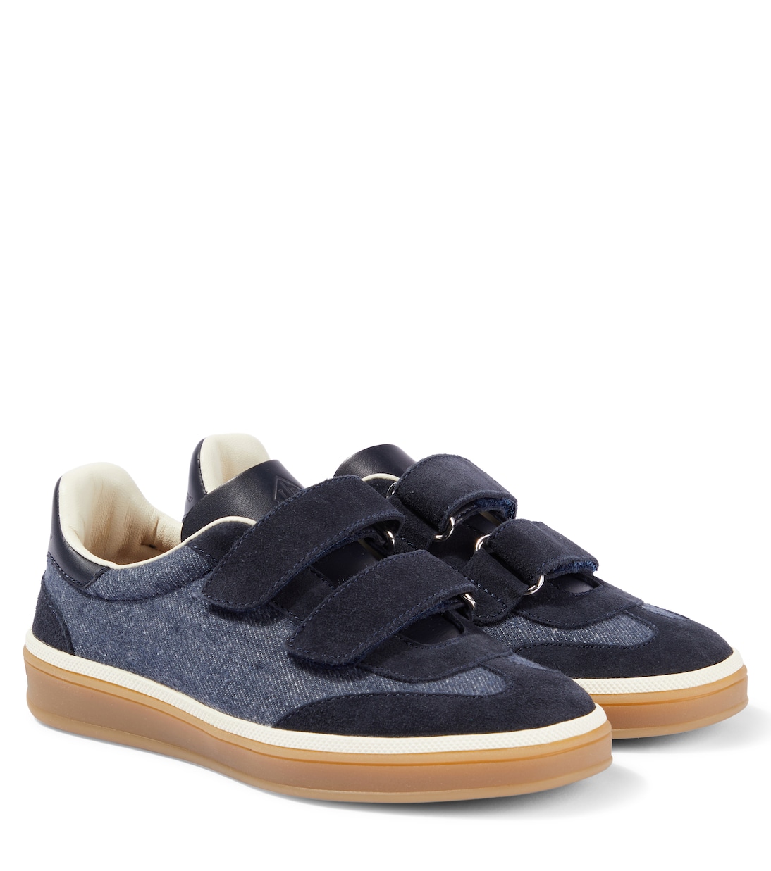

Теннисные кеды Walk из денима Loro Piana Kids, Sugar Blue