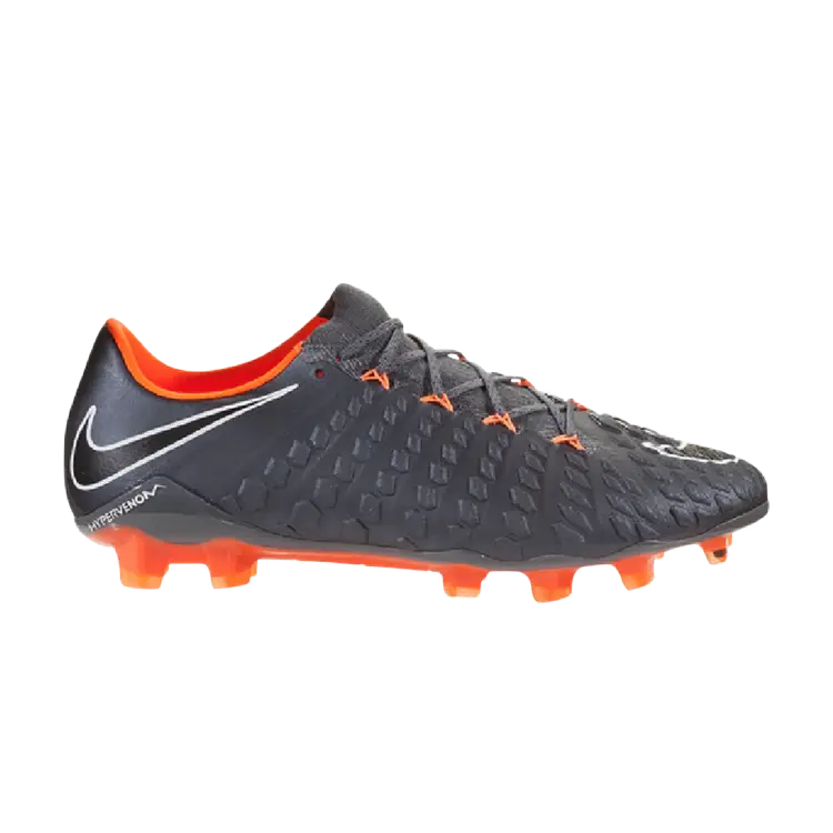 

Кроссовки Nike Hypervenom Phantom 3 Elite FG 'Dark Grey Total Orange', серый