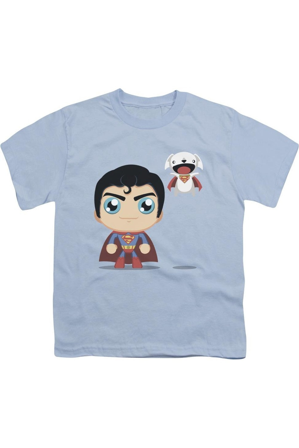 

Милый Супермен футболка с коротким рукавом для детей Gildan, светло-голубой