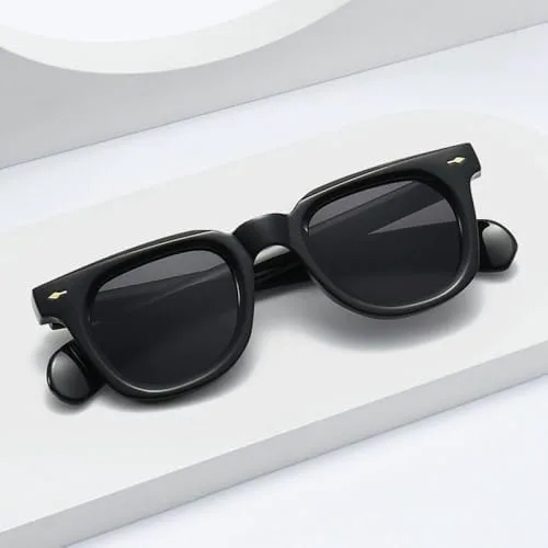 

2026 Квадратные солнцезащитные очки для женщин с заклепками, декоративные, в стиле ретро-панк, для мужчин, градиентные желтые солнцезащитные очки UV400 MTZJH, Orange