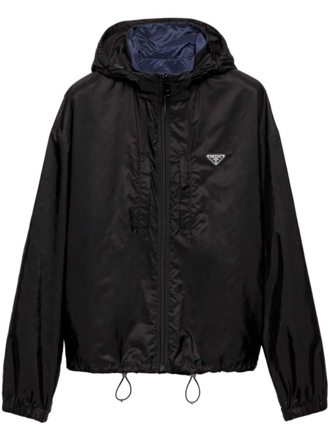 

Prada куртка с капюшоном Re-Nylon, черный