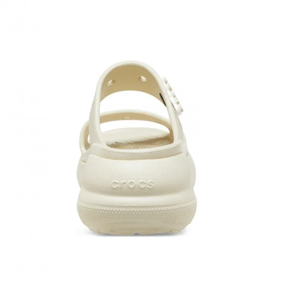 Сандалии Crocs Classic Crush 207670-2Y2 с открытым носком и платформой, модель JAX1261, бежевый — фото 4