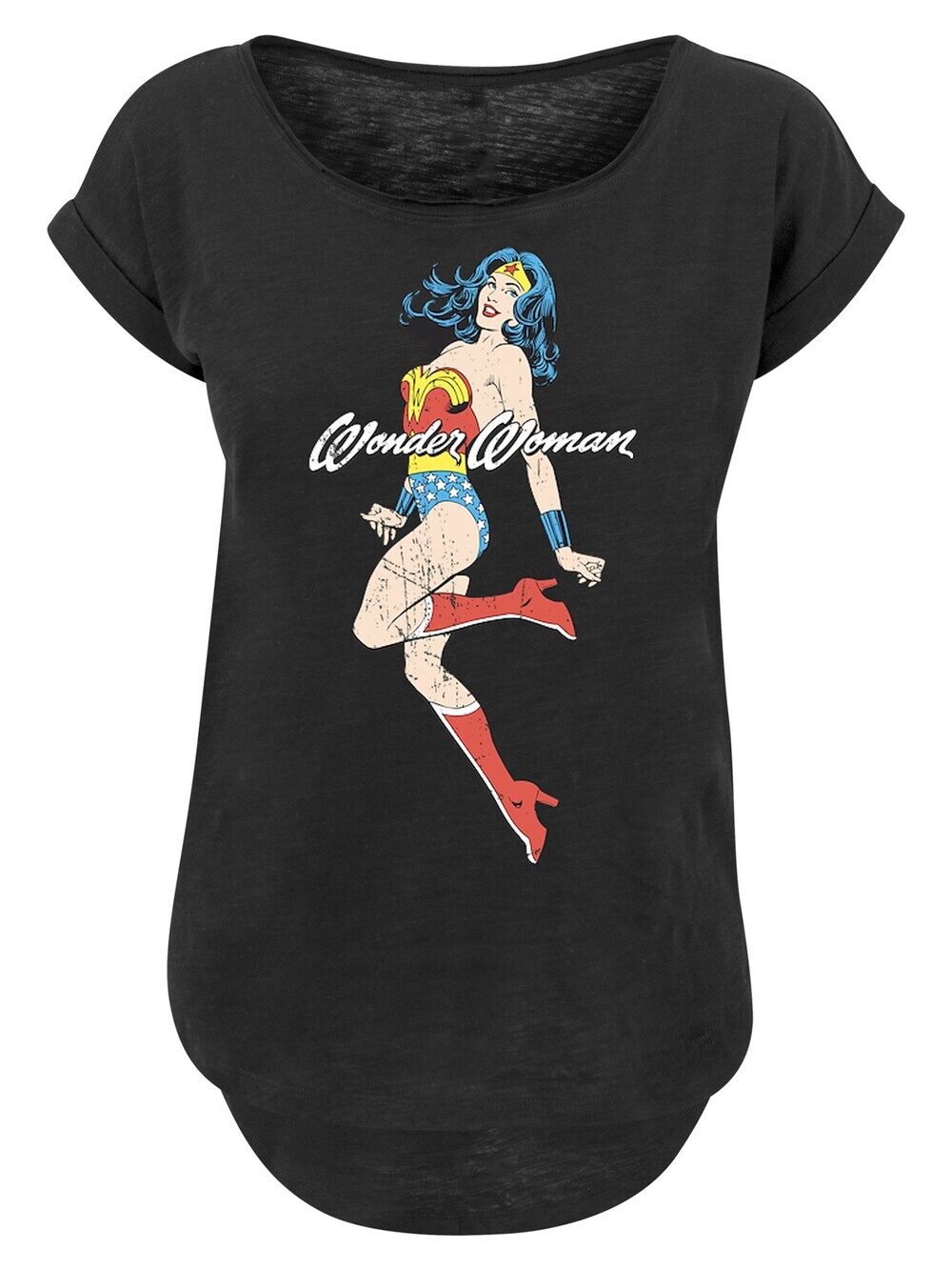 

Рубашка F4NT4STIC DC Comics Wonder Woman Jump, черный