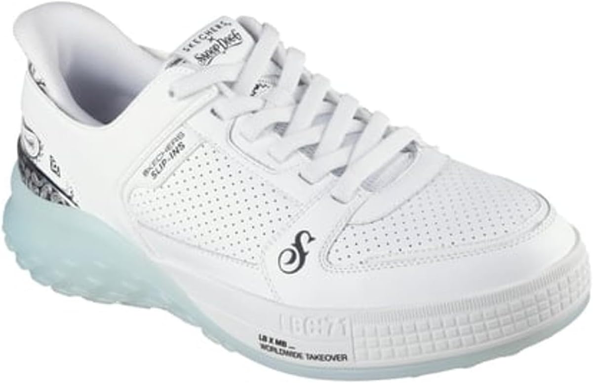 

Мужские слипоны Skechers Skechers X Snoop Dogg Sizzle Snoop Sizzle Toke, белый/голубой