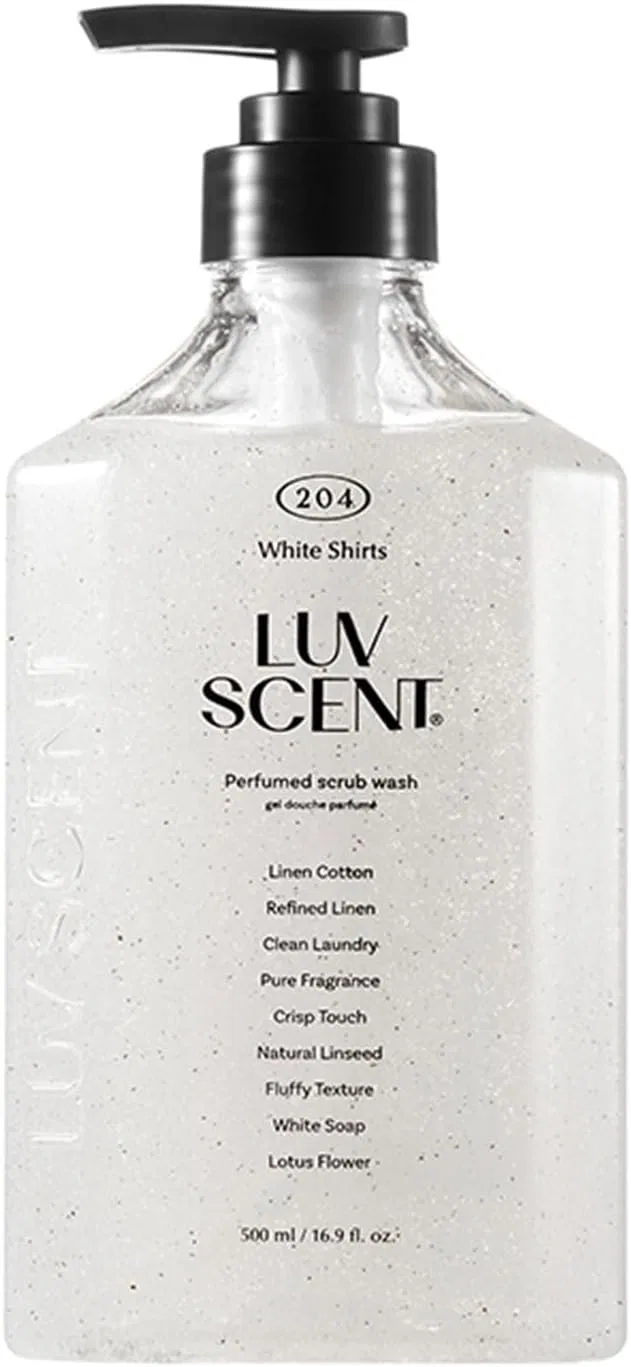 Скраб-гель для душа LUV SCENT White Shirt Linen Cotton 500 мл