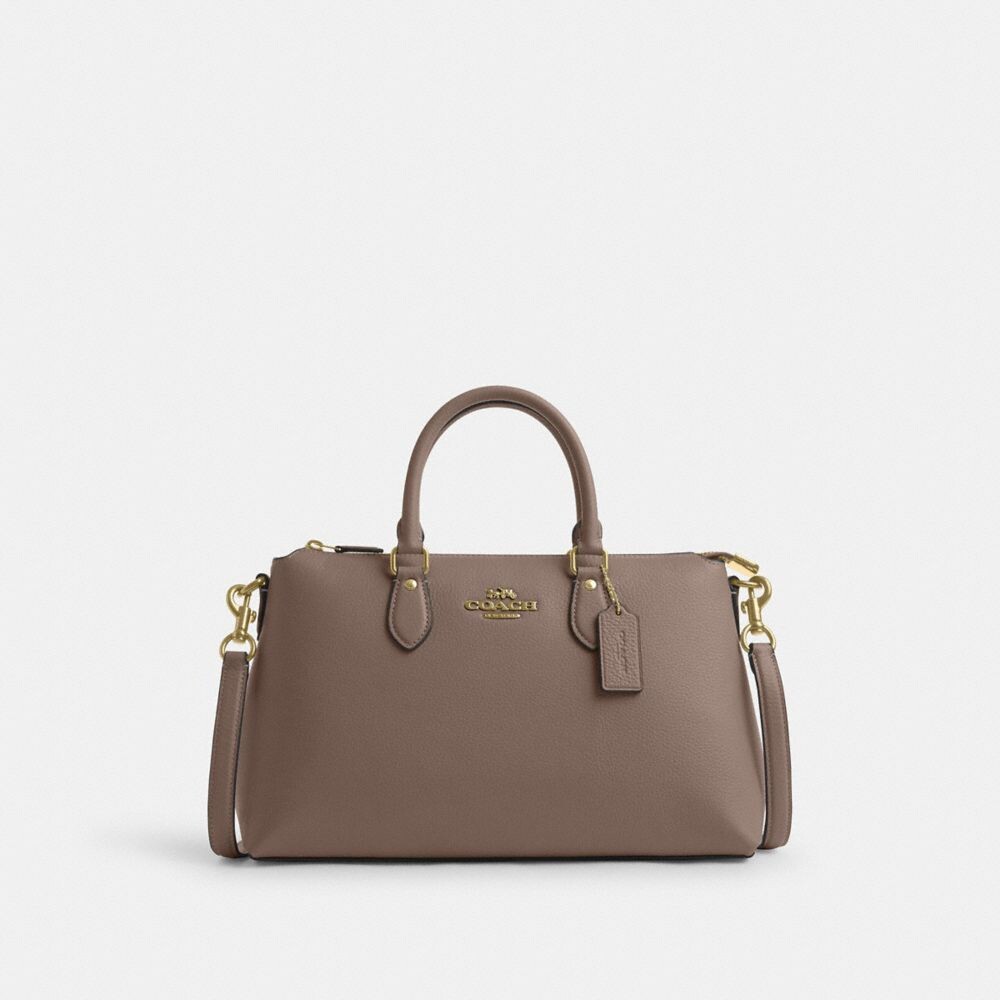 

Сумка COACH Georgia Satchel, цвет Im/Dark Stone