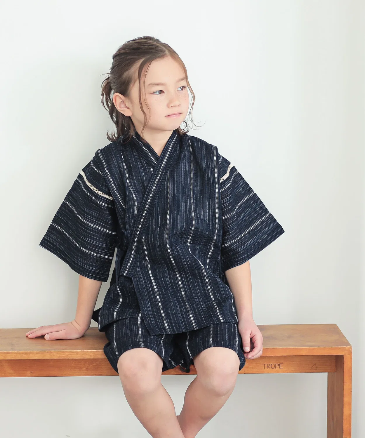Детская джинба Cotton Linen Navy Blue