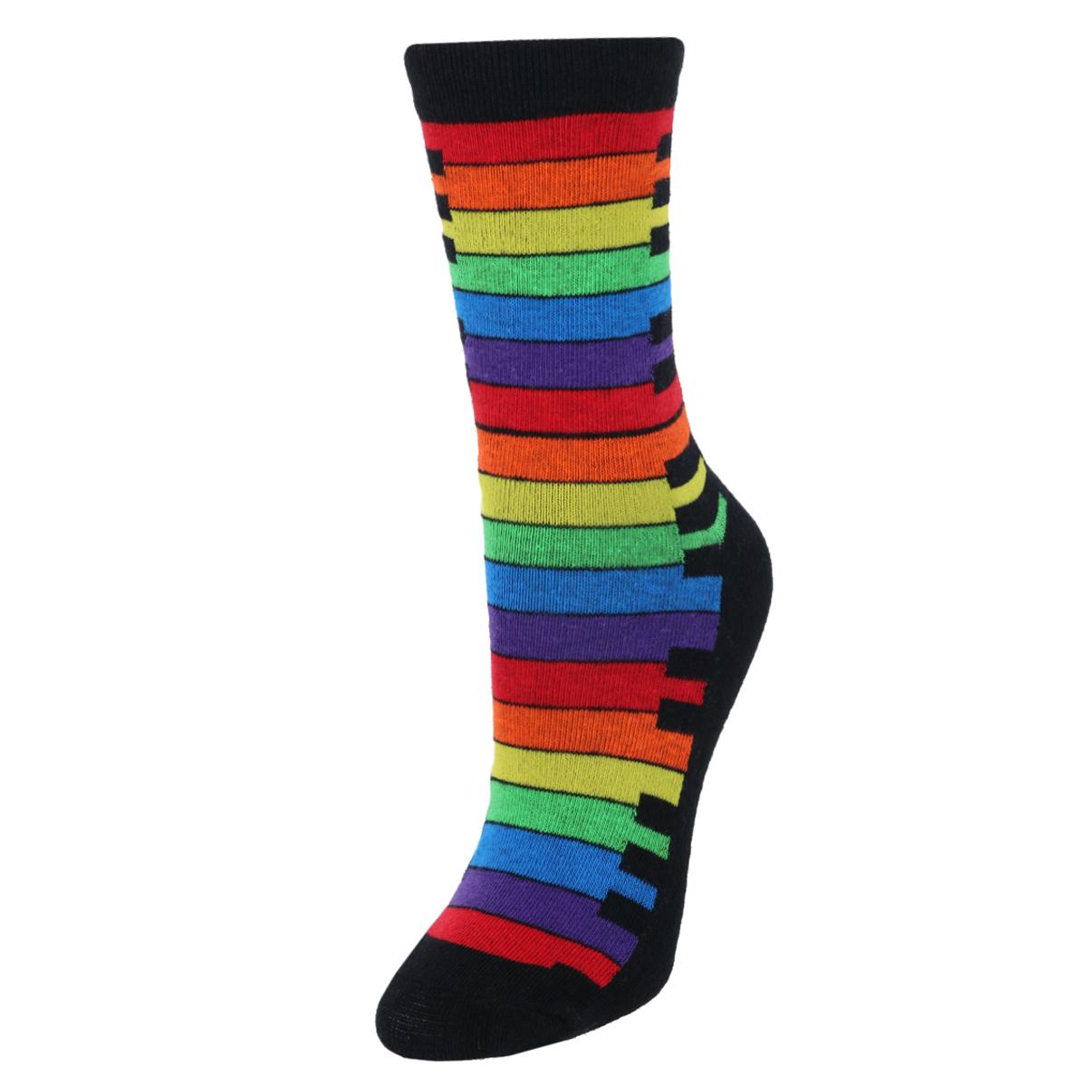 

Женские носки Rainbow Keys Pride Novelty (1 пара) CTM, цвет multiple color stripes