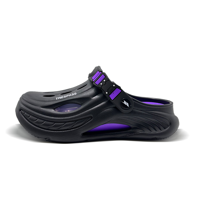 

TRESPASS Клоги мужские черно-фиолетовые, цвет Black Purple