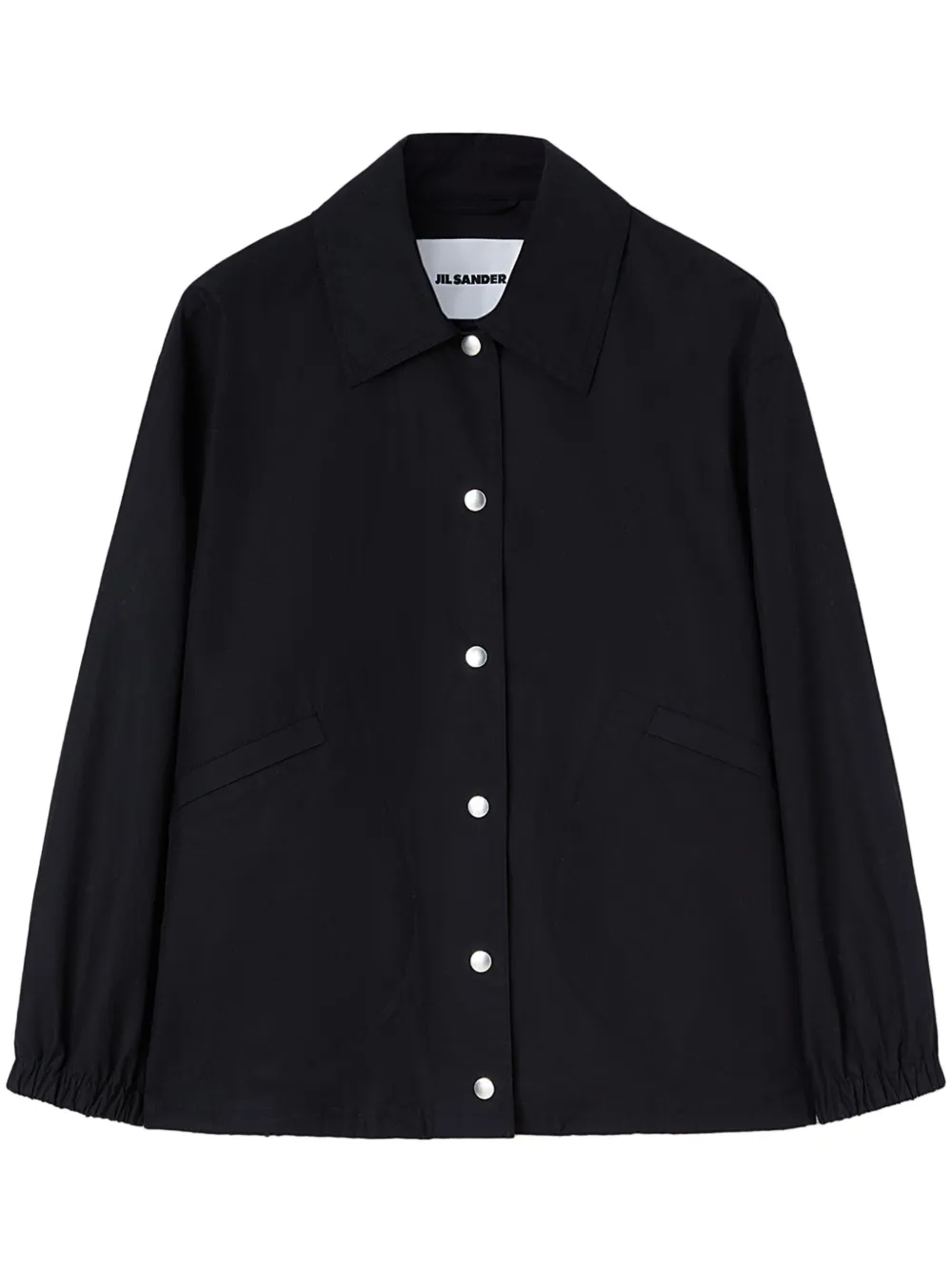 

Куртка-рубашка с логотипом JIL SANDER, черный