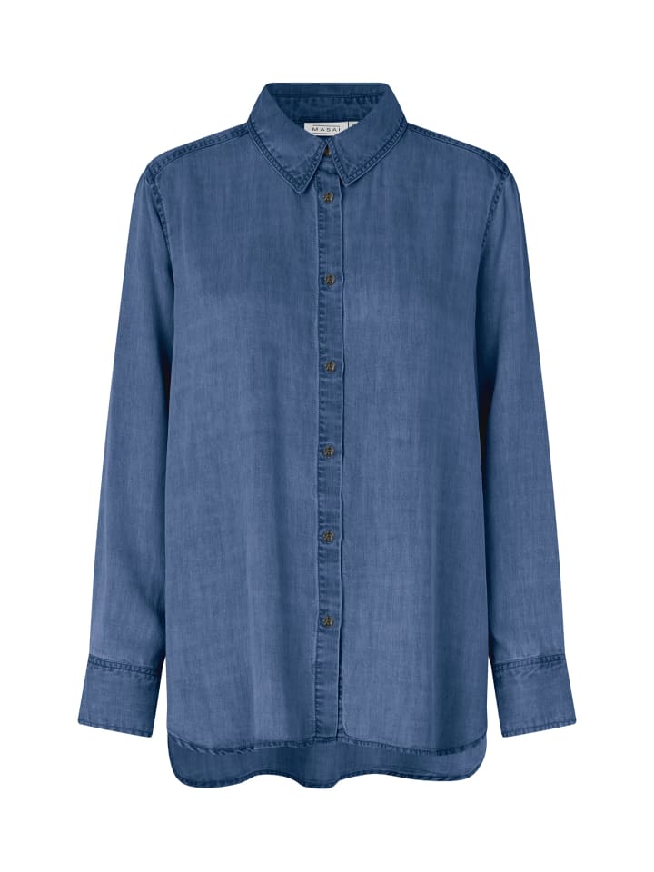 

Рубашка MaIshana с длинными рукавами, выбеленного синего цвета MASAI
