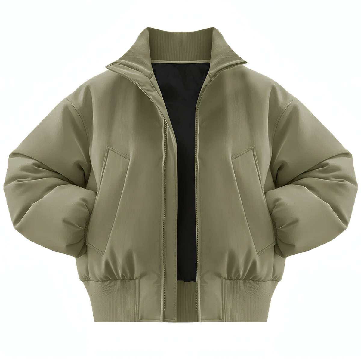 

Пуховик Unisex Stand Collar Thickened HUANQIU, зеленый[padded and thickened upgraded]